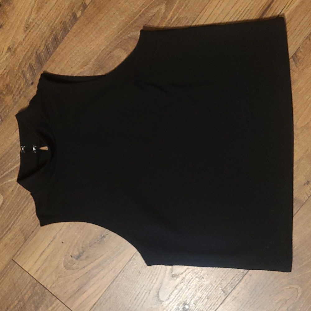 Express black Textured , good quality material Crop Top. Worn once
